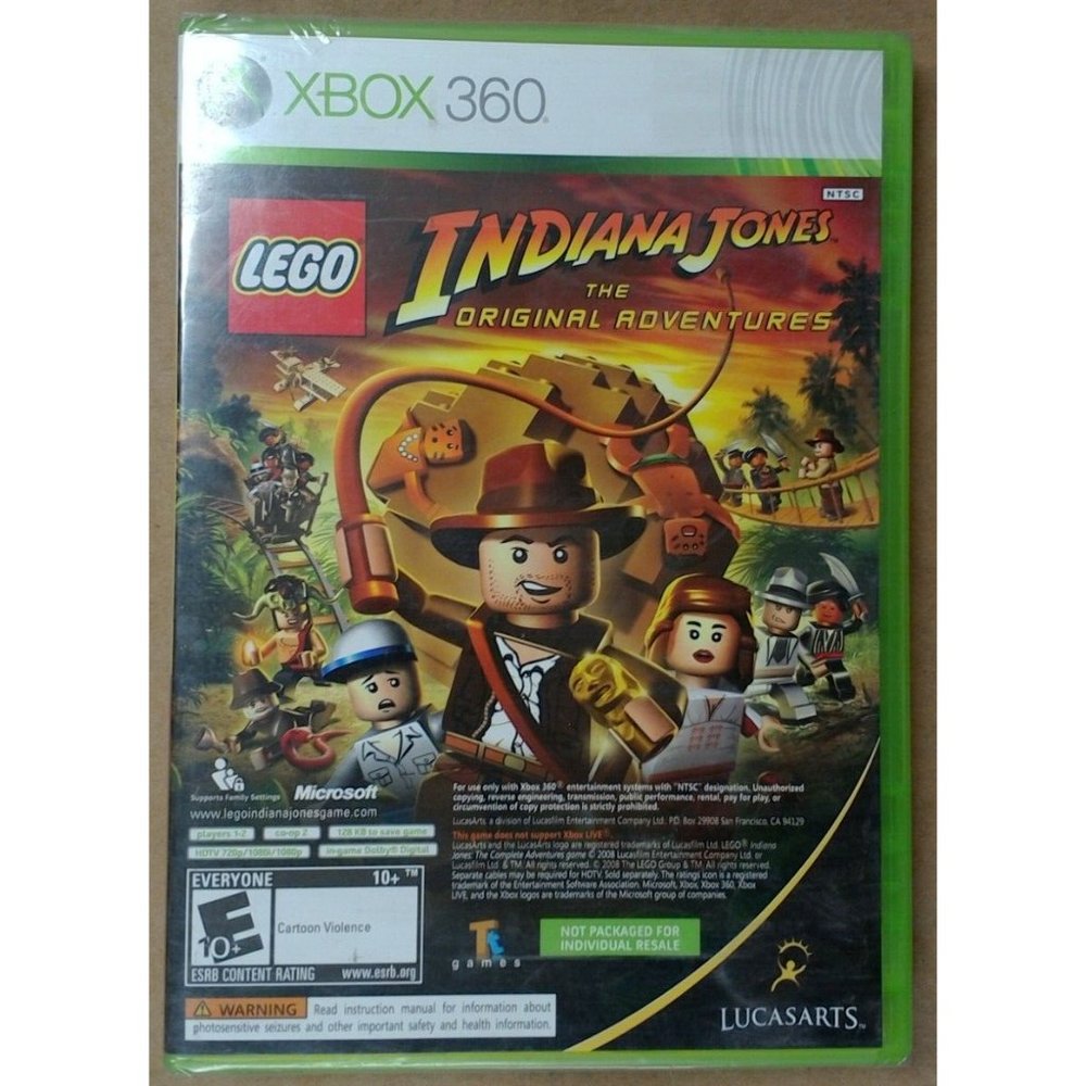 Lego: Indiana Jones The Original Adventures XBox 360 New Original Sealed